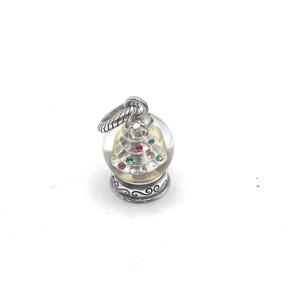 Vintage Brighton Christmas Tree Snow globe Charm - 7301